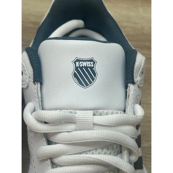 K-Swiss Kids Court Express 2 Tennis Shoes White/Stargazer/Neon - Big Kid Size 6 - Picture 4 of 13